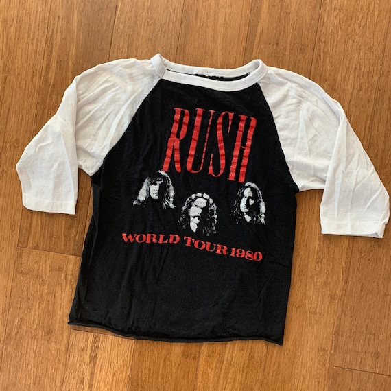 Vintage Original 1980 Rush Raglan Shirt Small