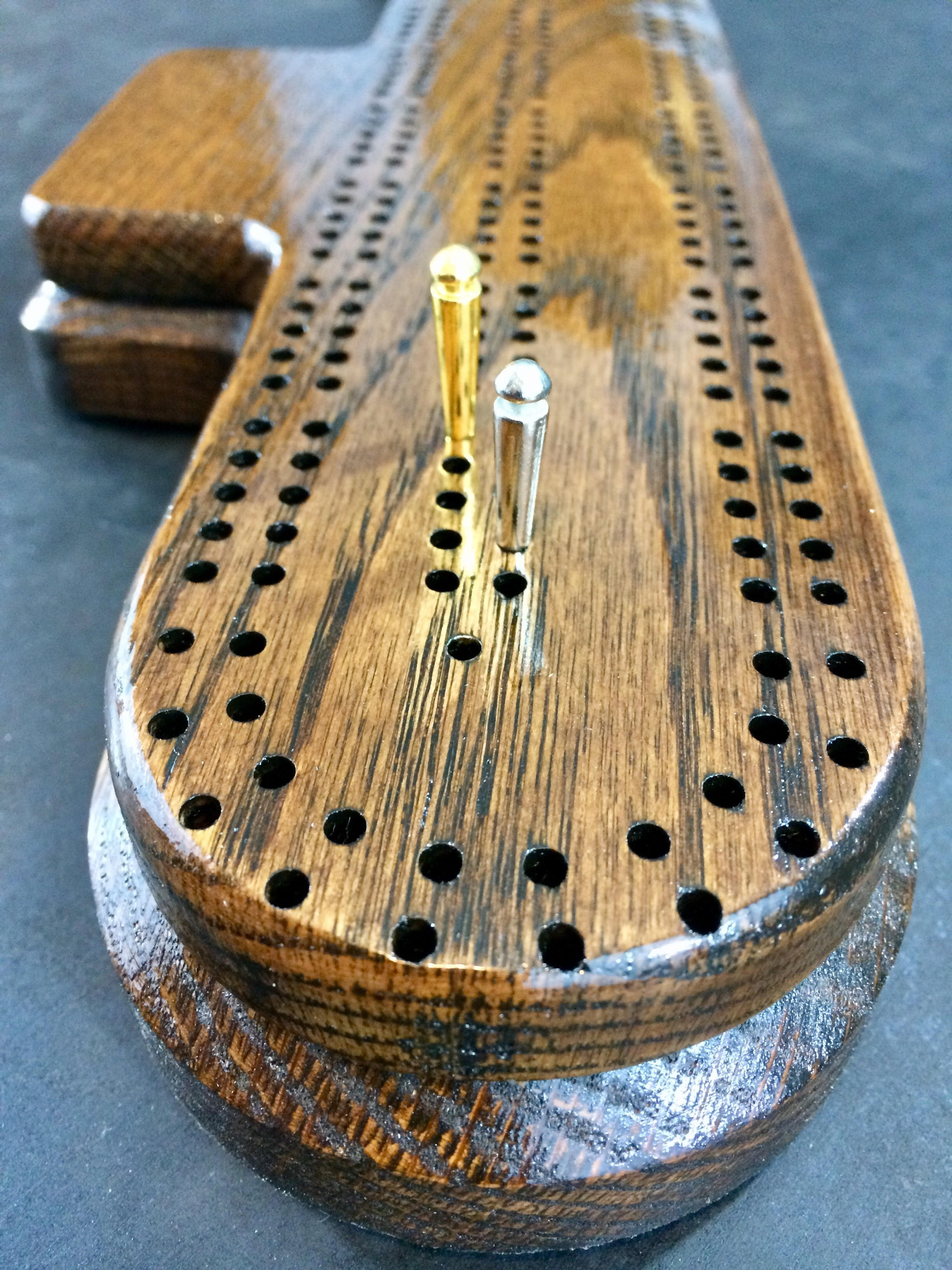 Submarine Cribbage Board Beautiful Double Tier Handcrafted Etsy