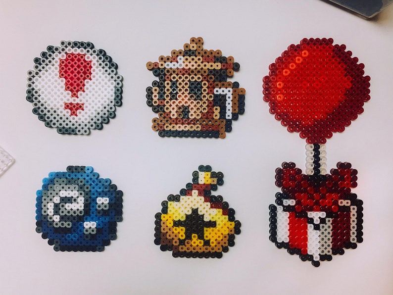 Animal Crossing Pixel Sprite Items Fossil Balloon Present