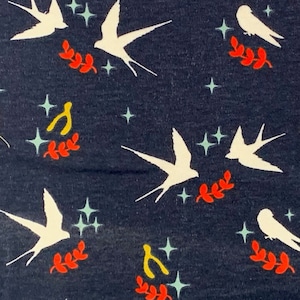 Birch Fabrics, Organic Knit, Tall Tales, Swallows Dusk