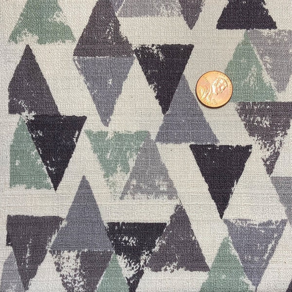 Kokka Japanese Fabric, Geometric Triangles, Dobby Cotton