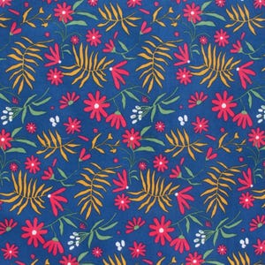 Birch Fabrics: Wild Fronds, Fronds and Flowers Meadow by Kate Capone