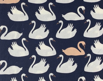 Birch Fabrics: Swan Lake, Dusk Swans 100% Organic Cotton poplin