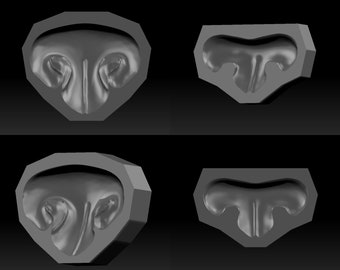Fursuit nose molds - 3D model digital download pack