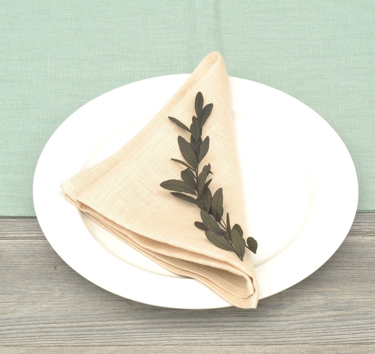 Beige Linen napkins. Washed linen cloth napkins. Wedding Etsy