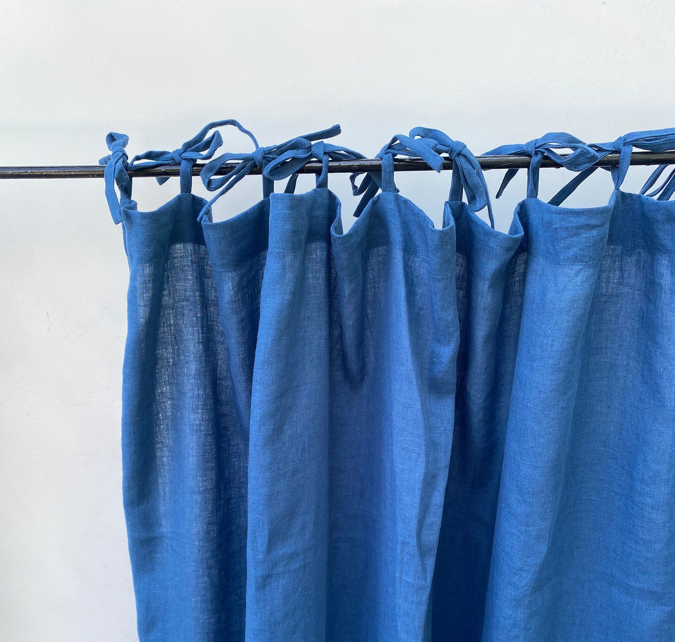 Tab Top Linen Curtain Panel. Custom Linen Curtains. Natural Etsy