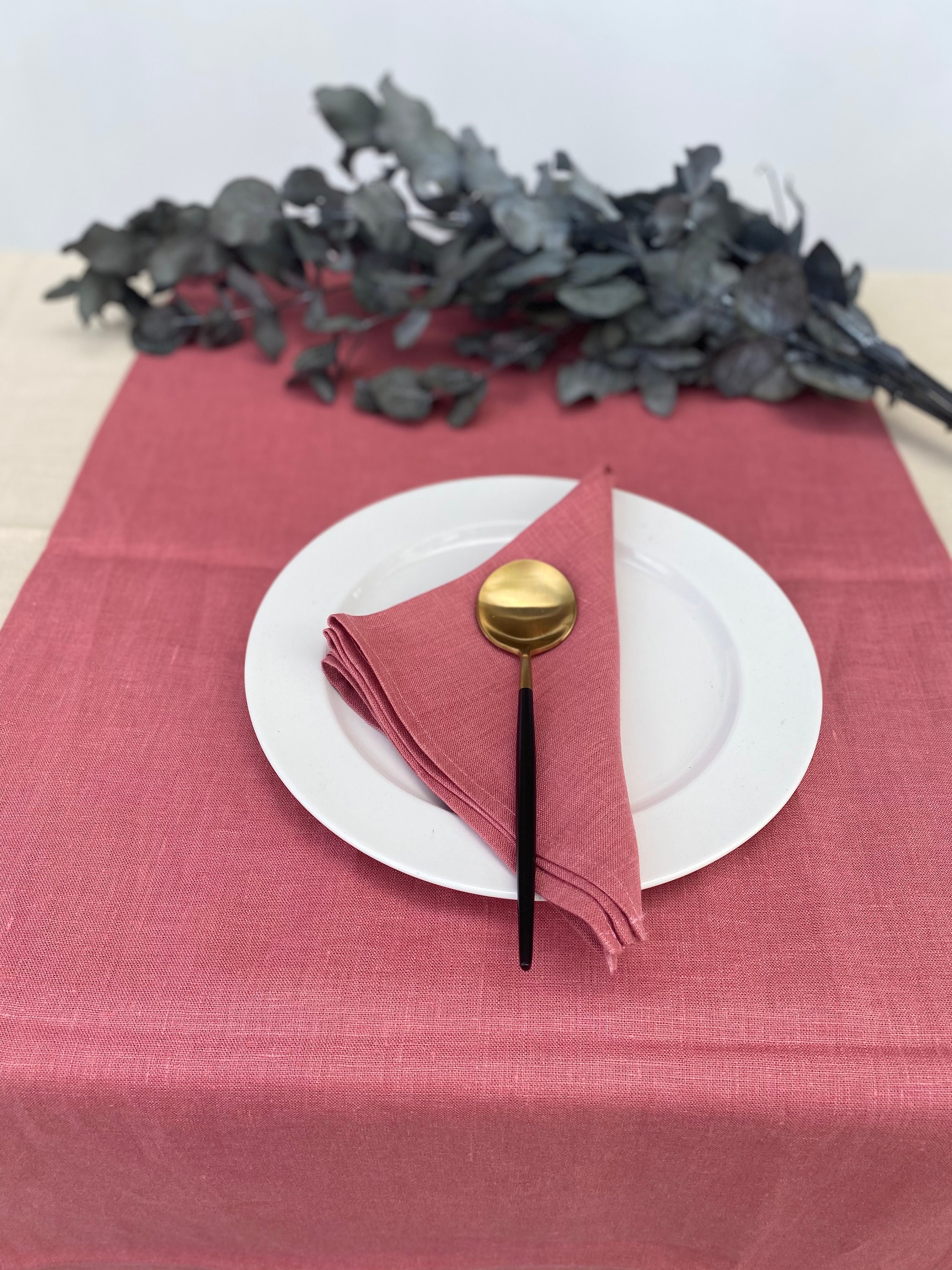 Linen table runner Custom color & size Wedding runner Etsy