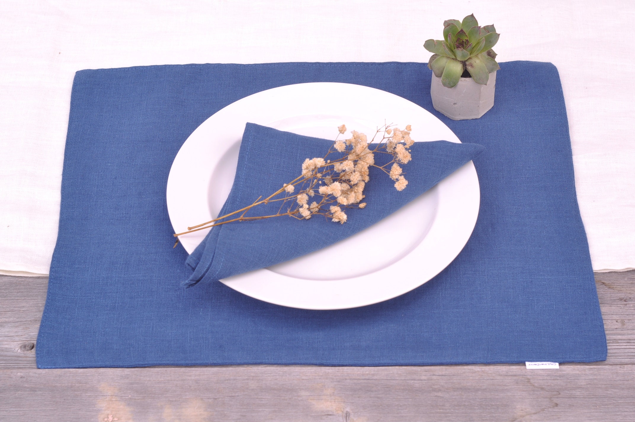 Linen placemats. Dining placemats. Wedding cloth table place Etsy
