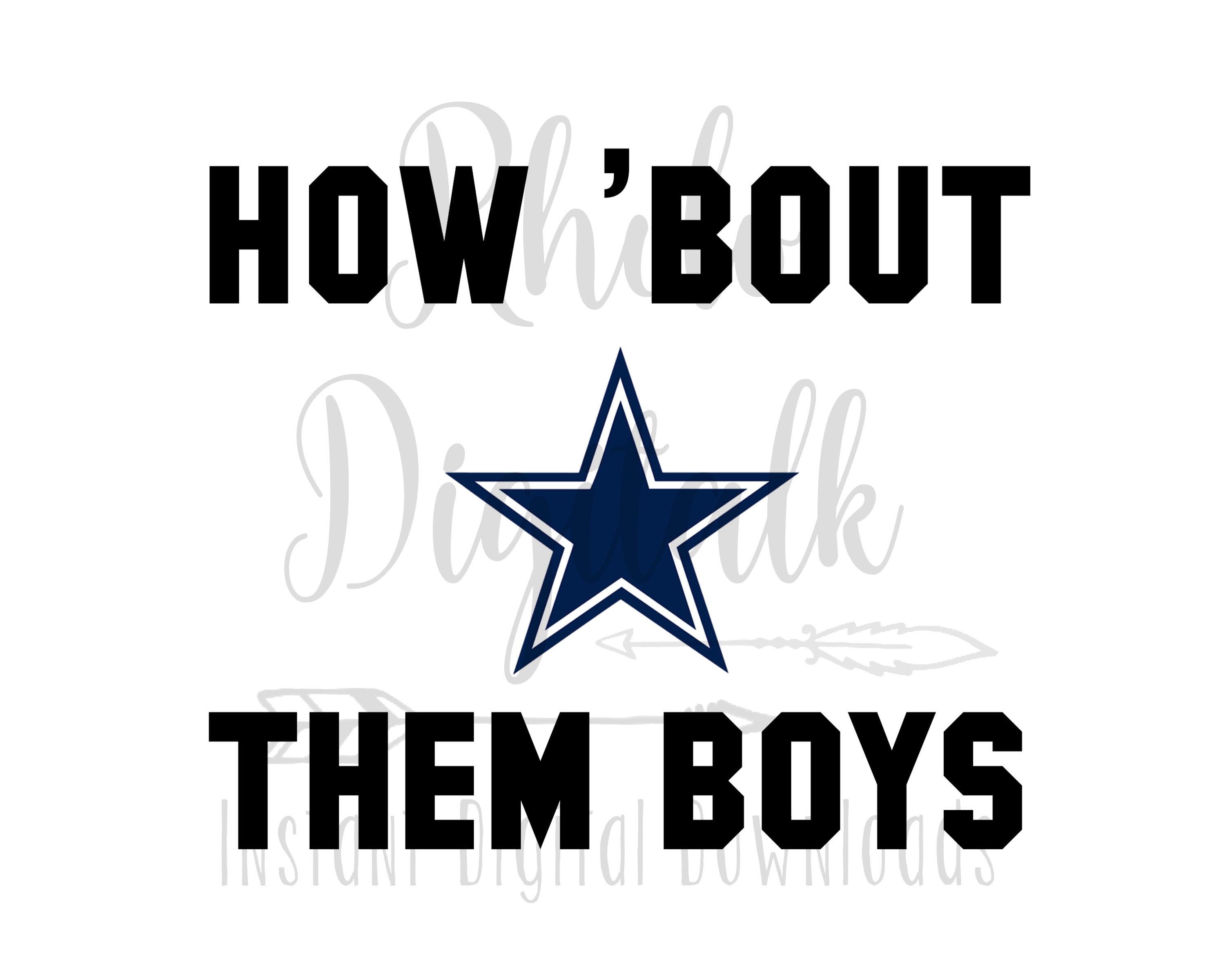 How about them cowboys svg Etsy España