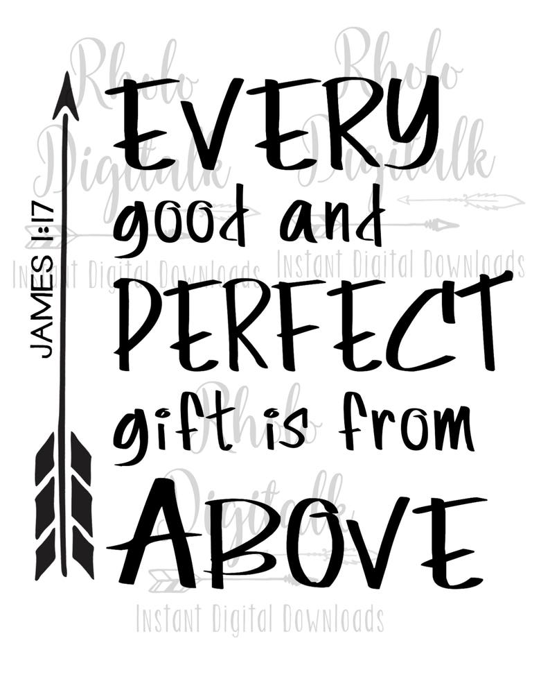 Every Good and Perfect Gift is From Above Svginstant Digital Etsy