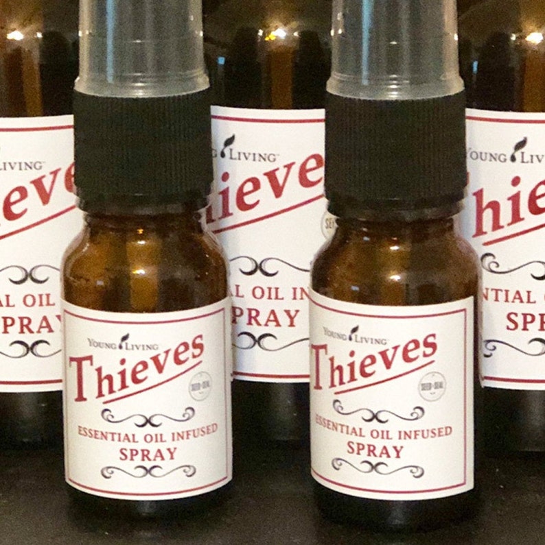 Young Living Thieves Spray Mini Label for 15ml Bottles Etsy Hong Kong