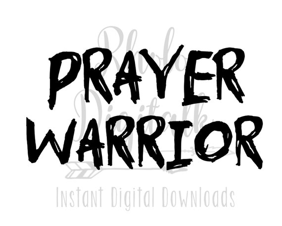 Christian tshirt svg Prayer Warrior svg-Instant Digital Download