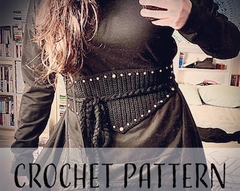 PATTERN Crochet Wrap Waist Belt