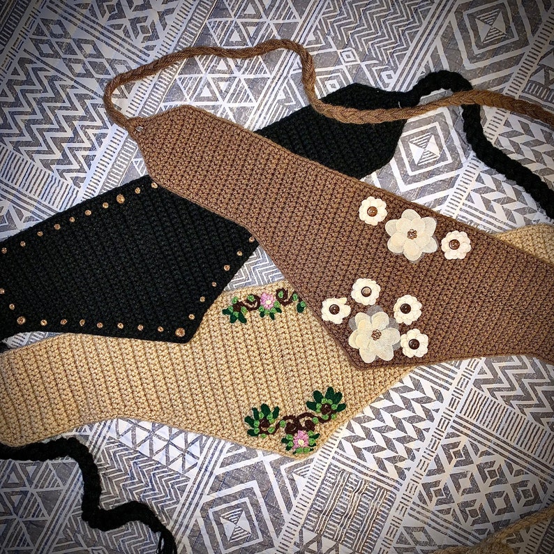 PATTERN Crochet Wrap Waist Belt image 8