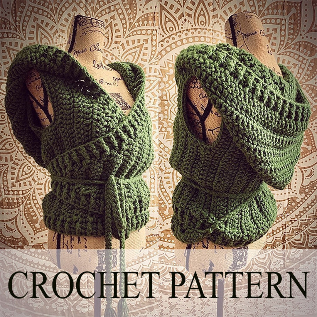 PATTERN Crochet Chunky Bulky Wrap Vest