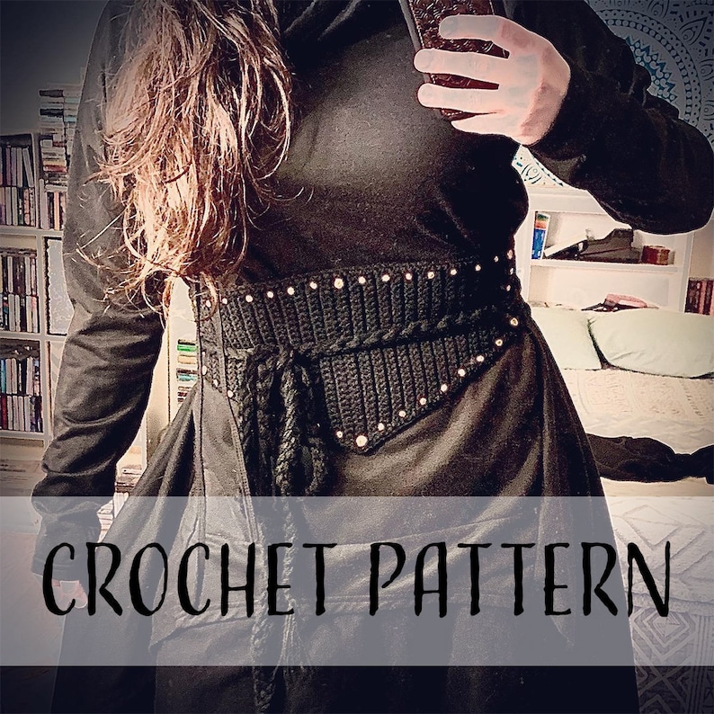 PATTERN Crochet Wrap Waist Belt image 1