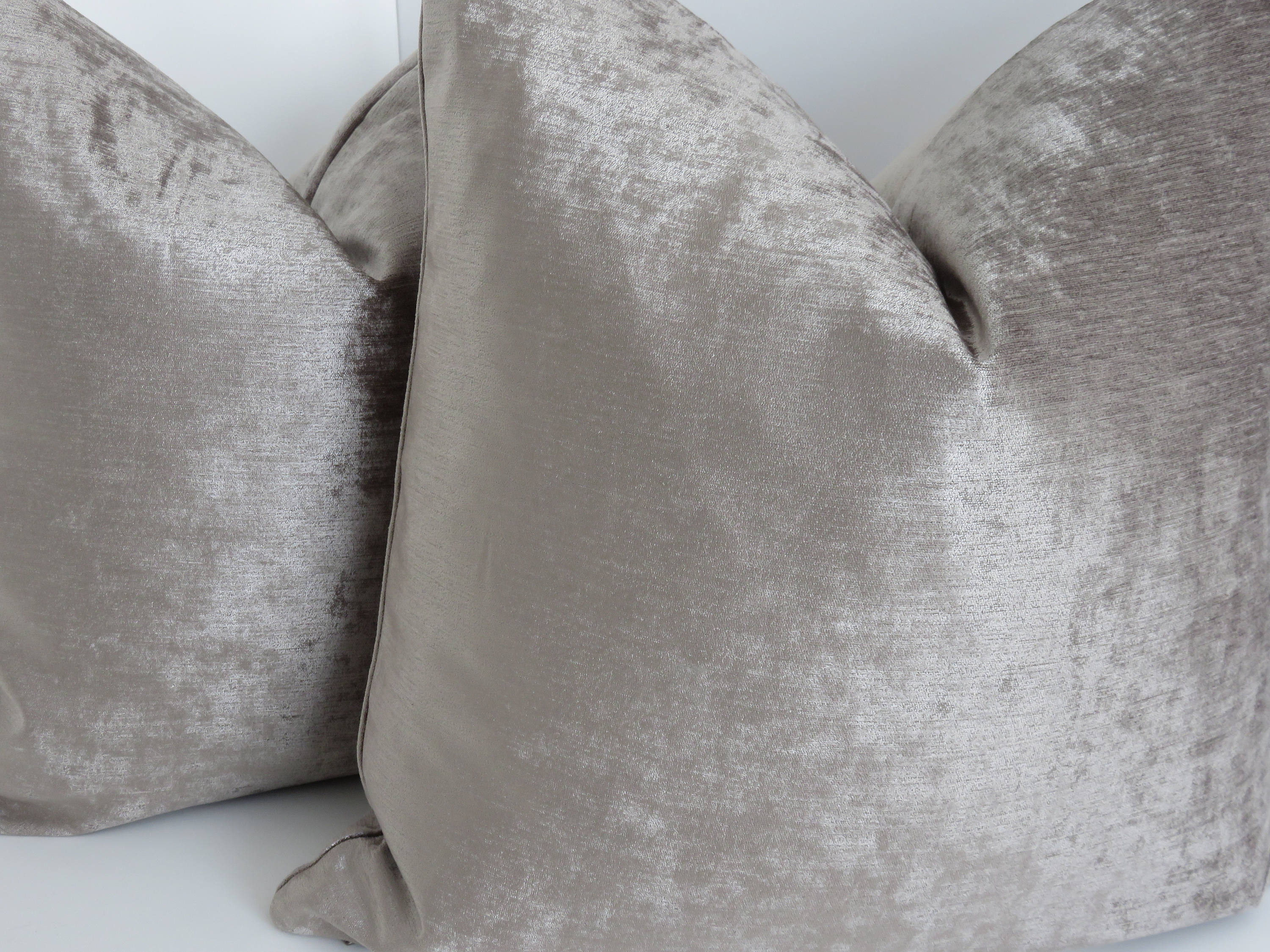 Taupe Tomiko Velvet Pillows Taupe Pillows Taupe Velvet Etsy
