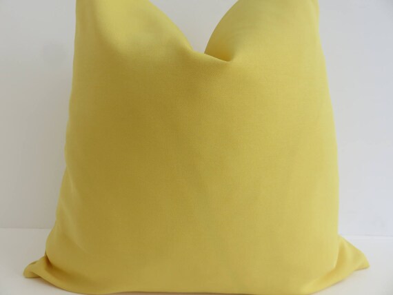 Outdoor Indoor Pillows Outdoor Solid Yellow Pillow Covers Etsy