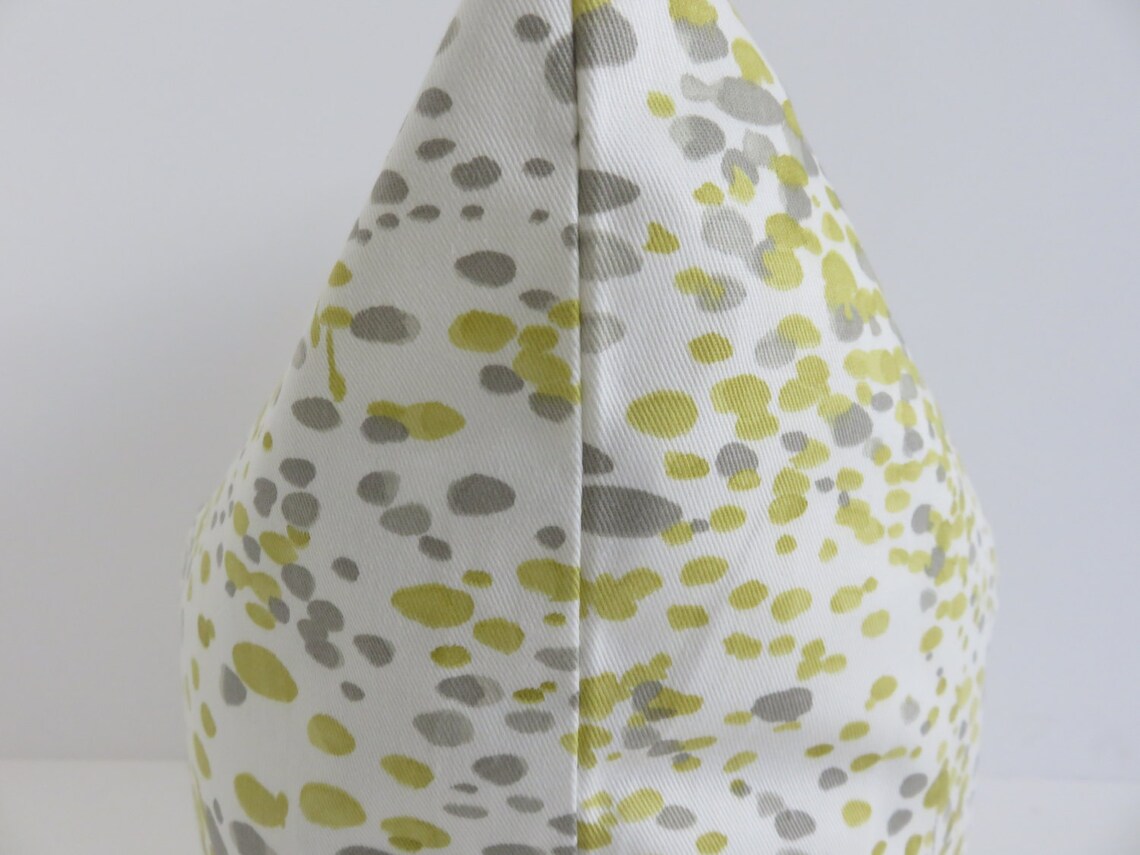 Grey White Yellow Pillow Cover. Grey Pillow Cover 16x16 Etsy