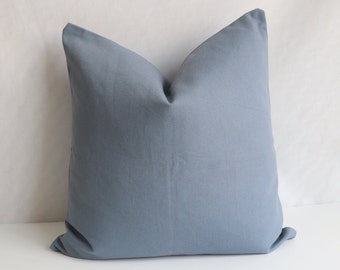 Solid dark grey pillow cover, Pillow Cover, Grey pillow Cover, Cotton grey pillow, Accent Pillow, Cushion Pillow, 18x18,20x20,22x22,24x24
