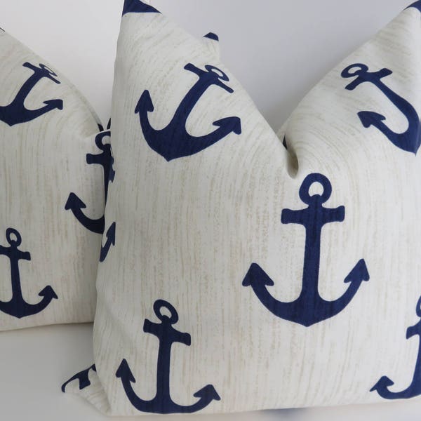 Marine Blue Pillow Etsy