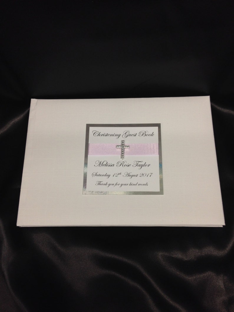 Personalised Christening Guest Book image 2