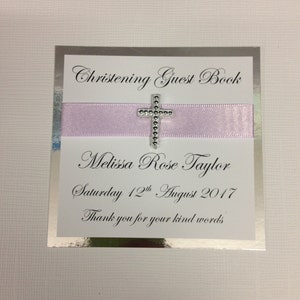 Personalised Christening Guest Book image 1