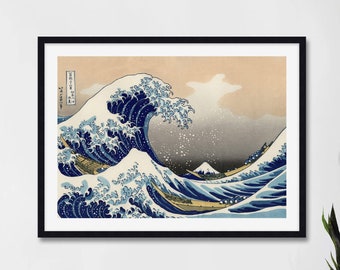 Great Wave Off Kanagawa by Katsushika Hokusai Art Print