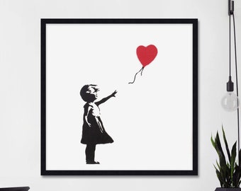 Girl With Red Balloon by Banksy Art Print