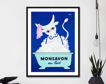 Monsavon Au Lait by Raymond Savignac Art Print