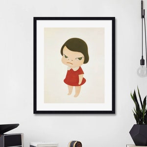 Knife Behind Back by Yoshitomo Nara Art Print