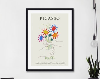 Picasso Bouquet Of Peace 1972 Art Print