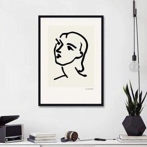 Woman&#39;s Face by Henri Matisse Art Print