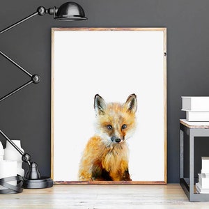 Little Fox by Amy Hamilton Art Print