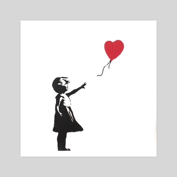Girl With Red Balloon by Banksy Art Print - Etsy