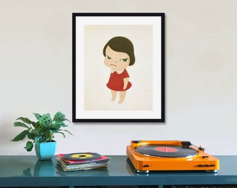Knife Behind Back by Yoshitomo Nara Art Print - Etsy Canada