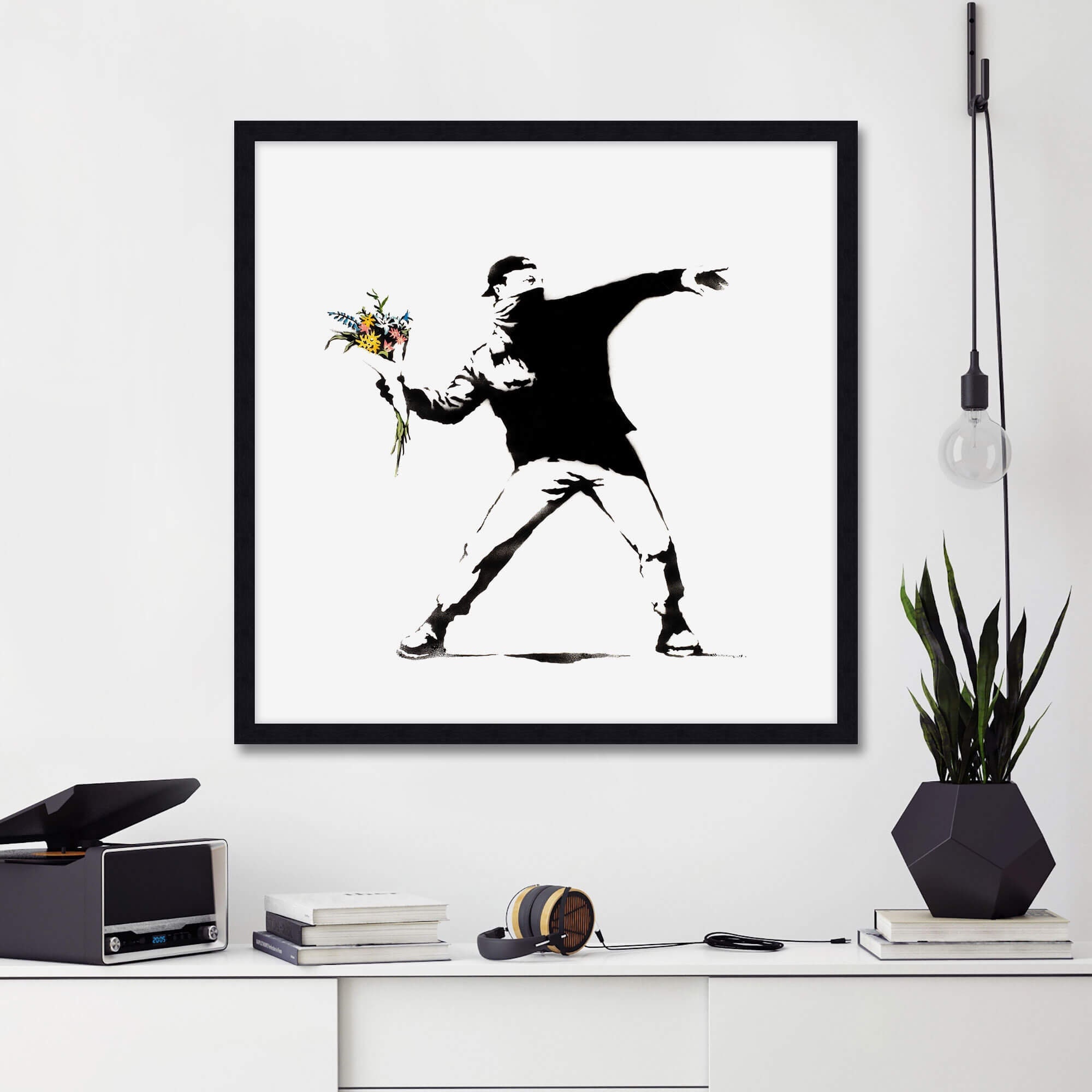 Love Is In The Air by Banksy Art Print