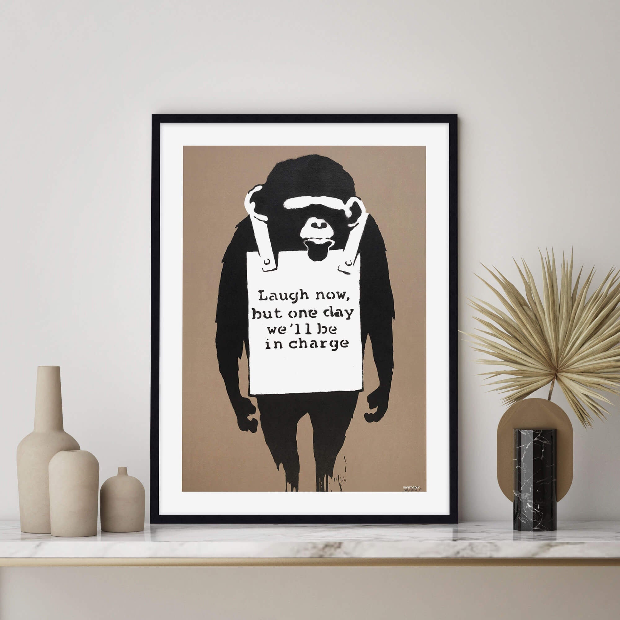 【新品】SALE バンクシー　Banksy Laugh monkey Laugh Now Monkey by Banksy Art Print - Etsy