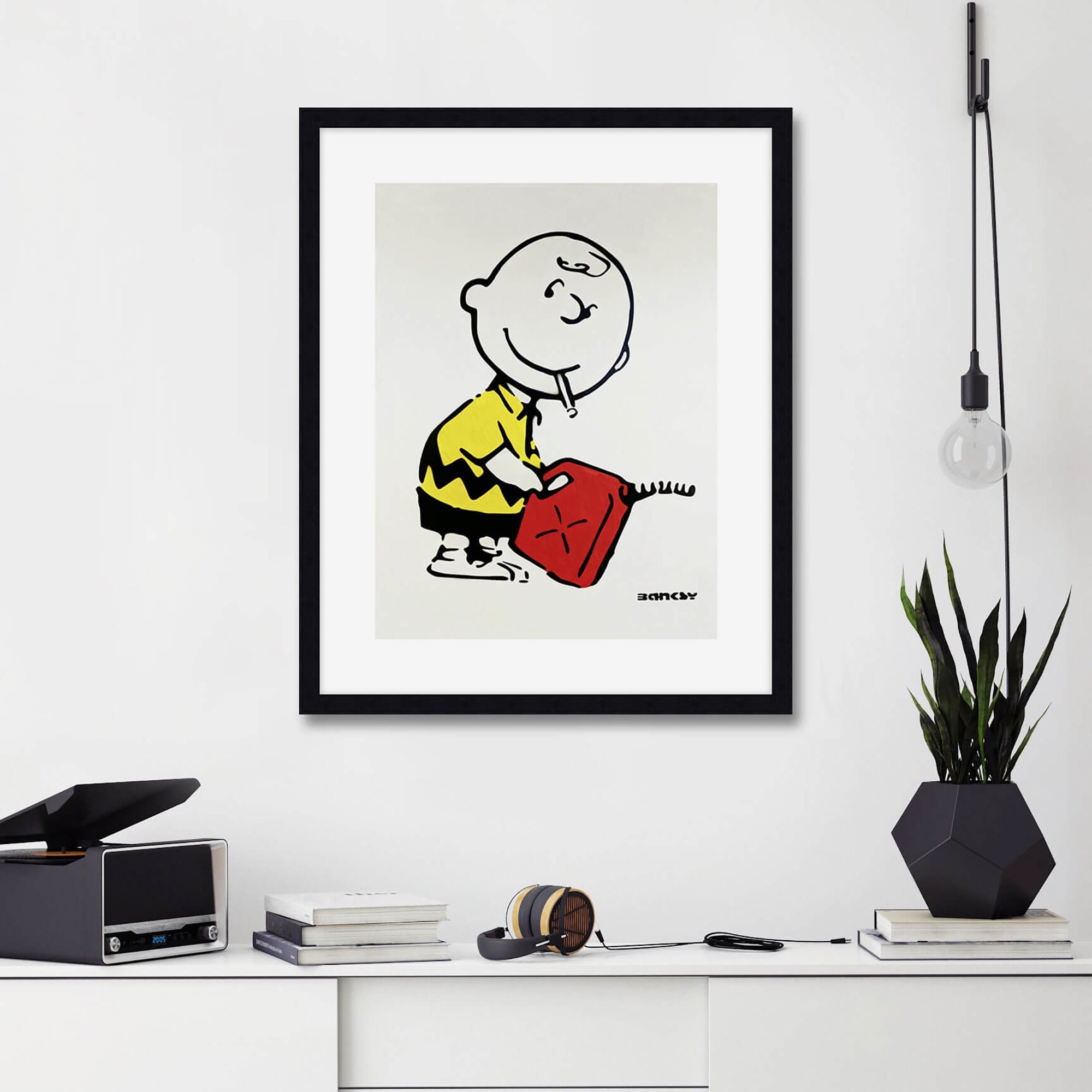 Banksy charlie brown - Etsy 日本