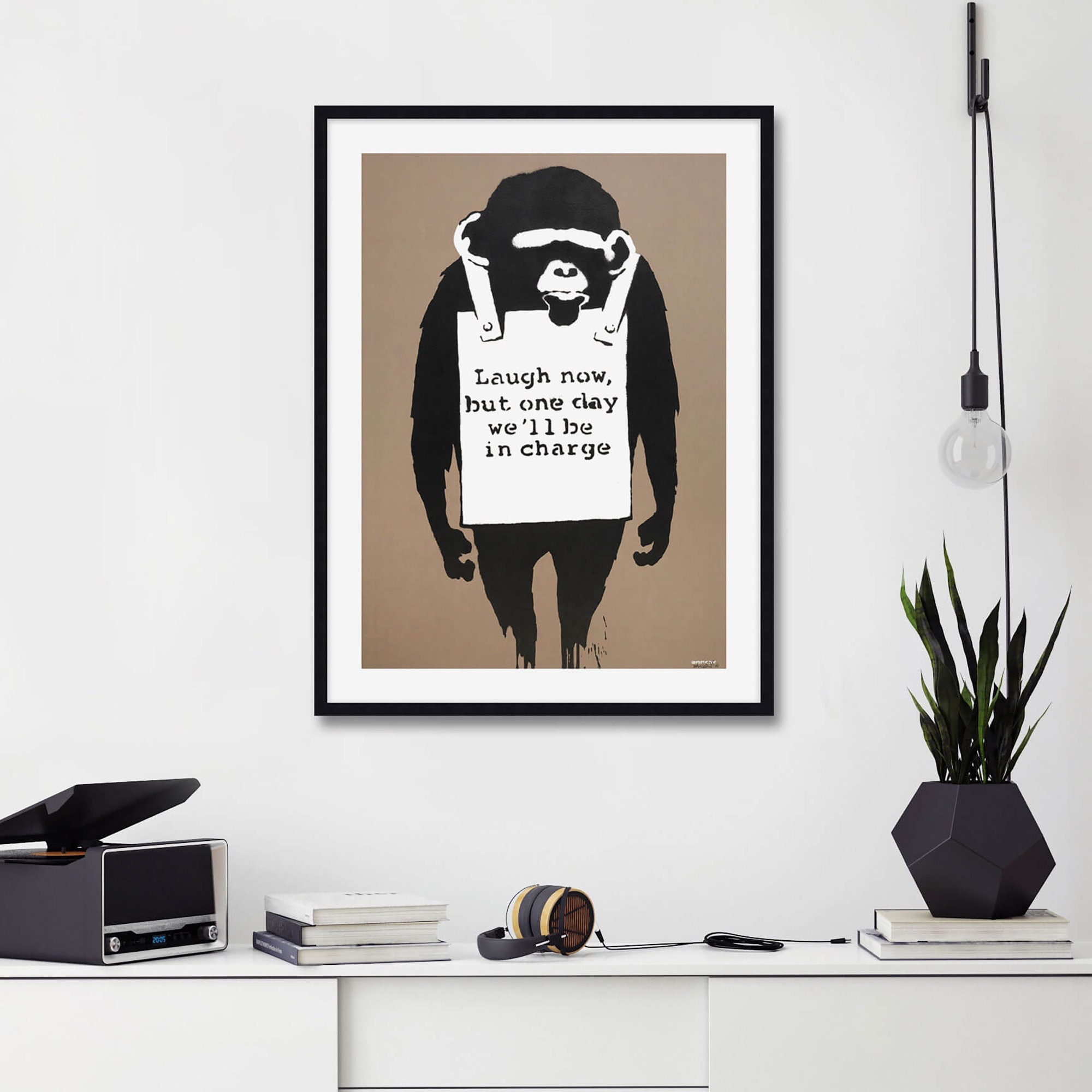 Chimp Banksy monkey Laugh バンクシー　Banksy 【新品】SALE Laugh Ebert Gigi by Graffiti Now 置物