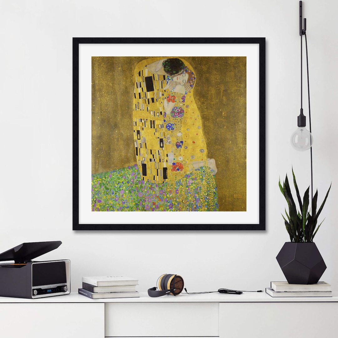 The Kiss by Gustav Klimt Art Print - Etsy