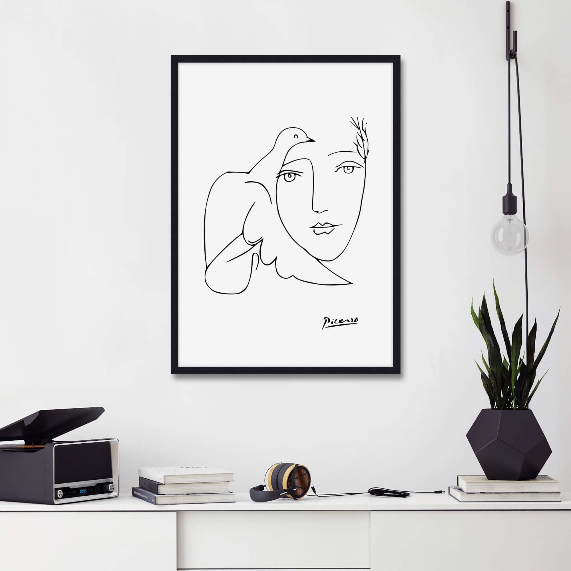 Woman With Dove by Pablo Picasso Art Print
