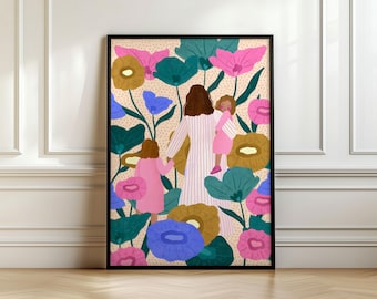 Mother and Daughters by Bea Muller Art Print