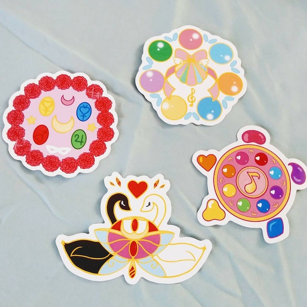 Anime Magical Girl Inspired Stickers | Cute Matte/Holographic Stickers