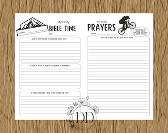 Utskrivbar bibelstudiestund för barn: Daglig andaktsarbetsblad (PDF-nedladdning)