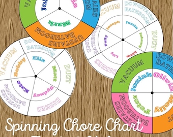 Utskrivbart spinningschema för barn: Redigerbar familjeorganisatör (PDF-nedladdning)