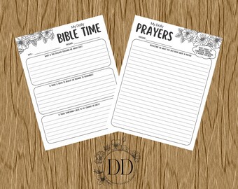 Bibelstudier för barn i tystnad, utskrivbara: Dagligt andaktsblad (PDF-nedladdning)