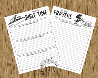 Bibelstudier för barn i tystnad, utskrivbara: Dagligt andaktsblad (PDF-nedladdning)