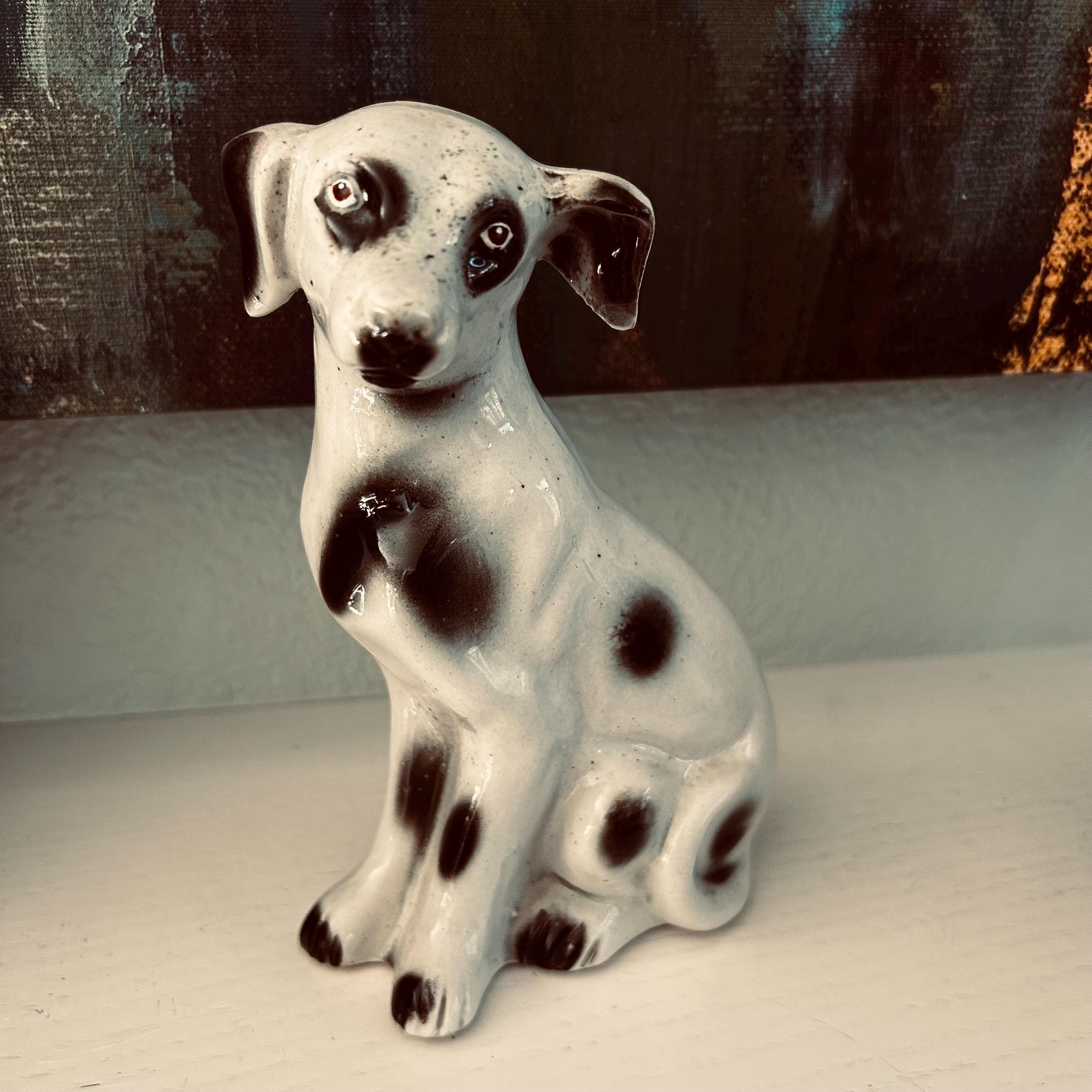 Large Vintage Ceramic Dog - Etsy