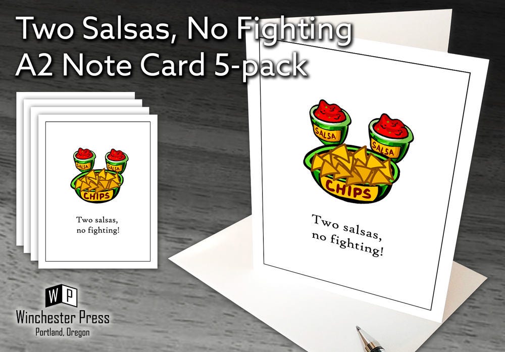 Chips and Salsa Note Cards Salsa Gifts Mexican Food Lover Etsy